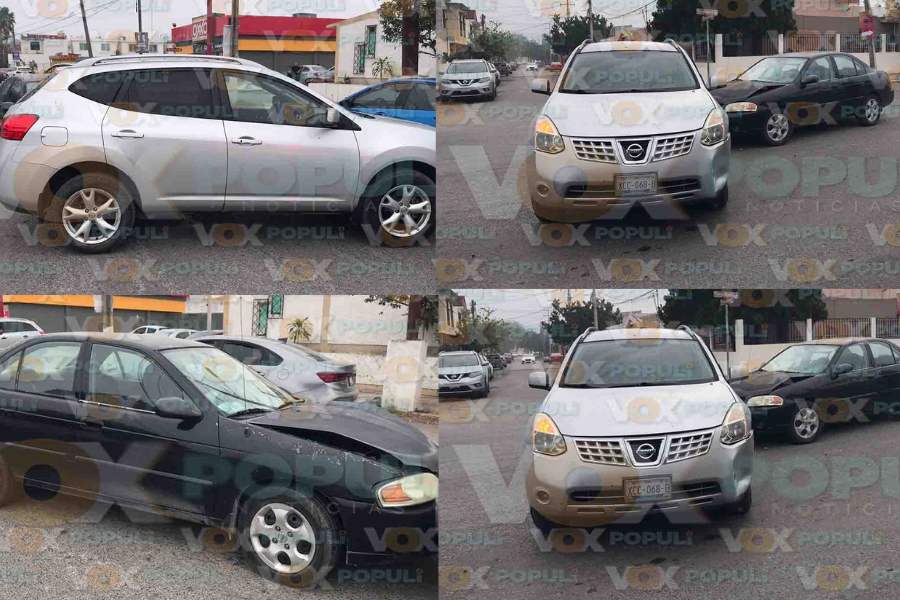 Se pasa el alto y provoca choque dejando una lesionada en Ciudad Victoria, Tamaulipas