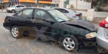Se pasa el alto y provoca choque dejando una lesionada en Ciudad Victoria, Tamaulipas