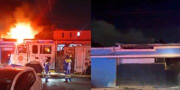 Se registra incendio en vivienda en sector Industrias del Vidrio de San Nicolás, Nuevo León