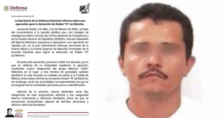 Sedena confirma fallecimiento de Nemesio Oseguera, 'El Mencho' en operativo en Jalisco