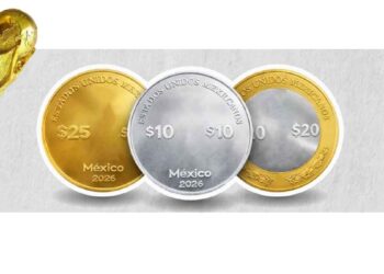 Senado tres monedas conmemorativas Mundial