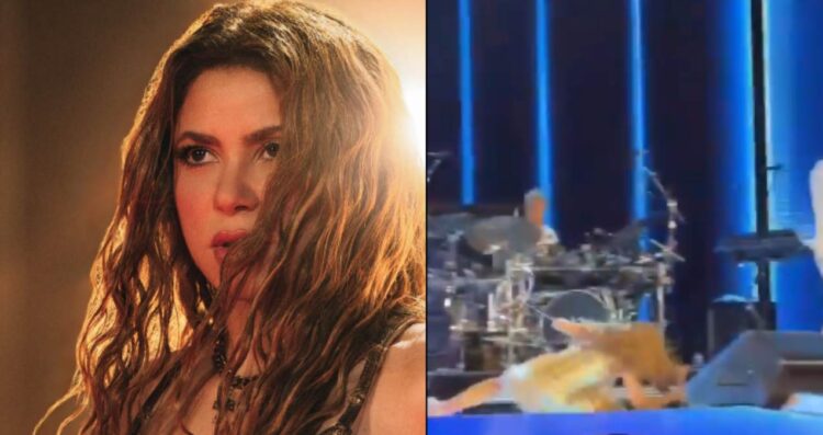 Shakira sufre fuerte caída en concierto inaugural en El Salvador