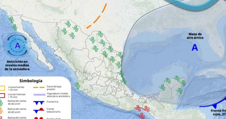 Temperaturas frías en México