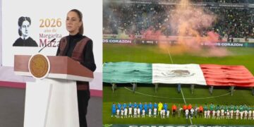 VIDEO: Claudia Sheinbaum agradece homenaje a las Fuerzas Armadas en partido México vs Islandia