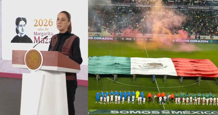 VIDEO: Claudia Sheinbaum agradece homenaje a las Fuerzas Armadas en partido México vs Islandia