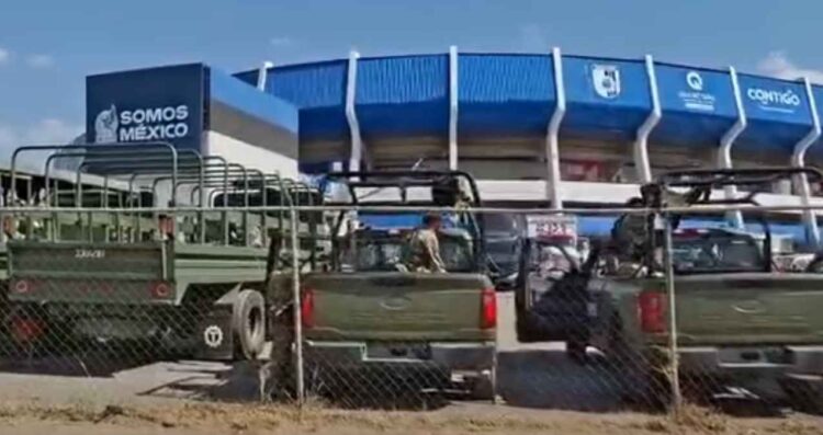(VIDEO) Resguardan Ejército y Guardia Nacional Estadio Corregidora previo al partido de México vs. Islandia