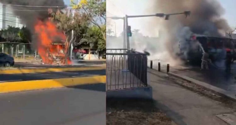 VIDEOS: Activan código rojo en Jalisco tras quema de vehículos y bloqueos