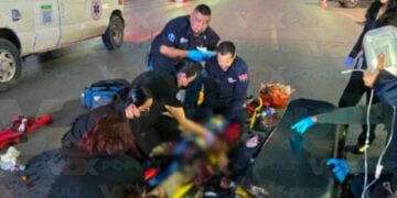 Vendedor atropellado en Matamoros