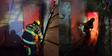 Vivienda queda destruida tras incendio en Montemorelos, Nuevo León