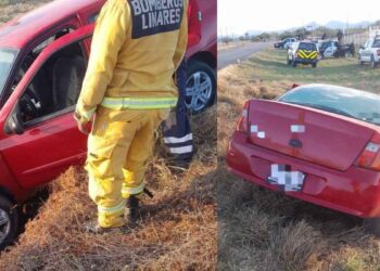cae en zanja en Linares