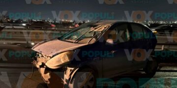 choque con volcadura en Reynosa