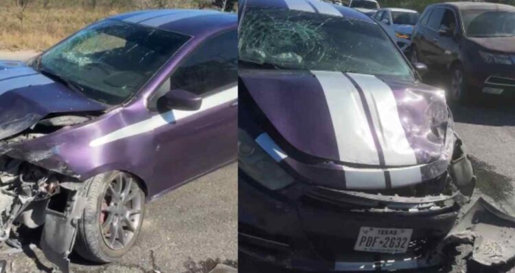 _choque frontal en Matamoros