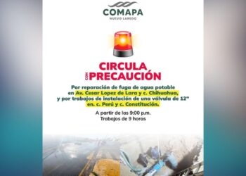 corte de agua Nuevo Laredo febrero