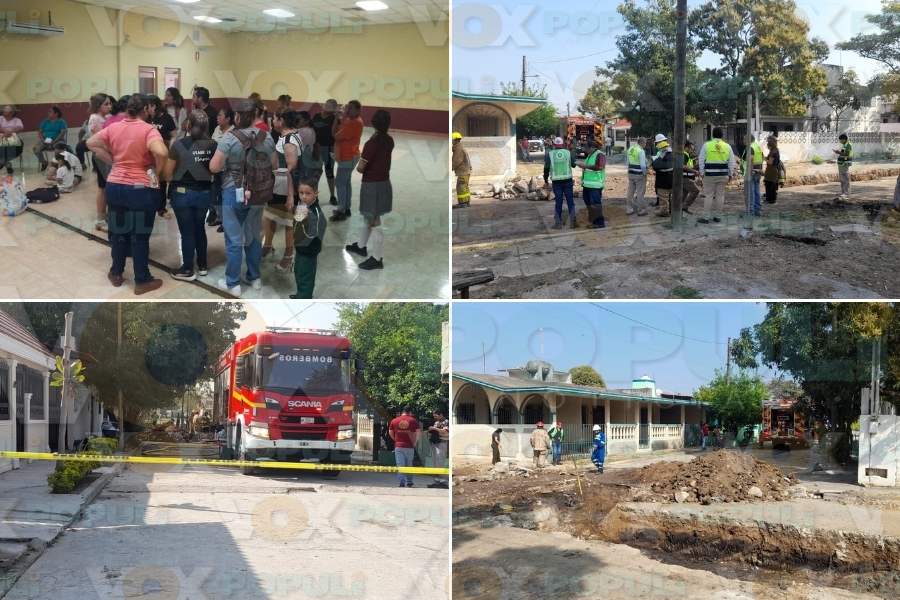 fuga de gas en escuela de Altamira