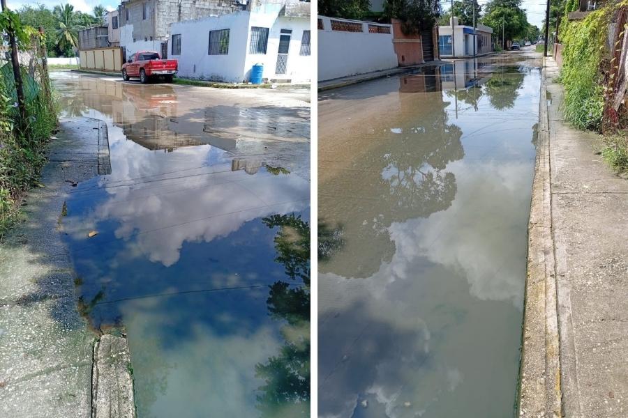 fugas de agua en sur de Tamaulipas