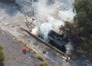 _incendio de bodega en Guadalupe