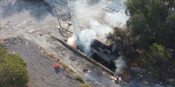 _incendio de bodega en Guadalupe