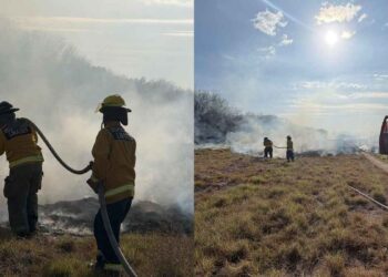 _incendio en el Ejido el Poblado de Linares