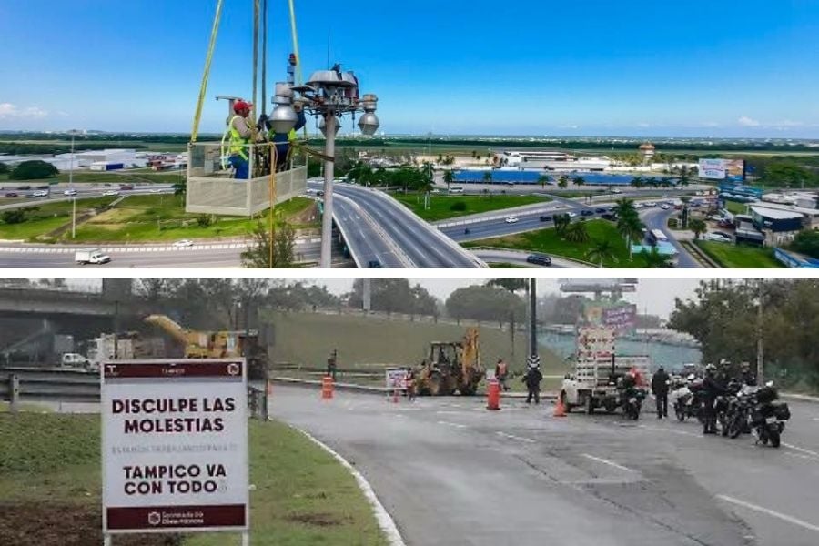 obras viales en Tampico 2026