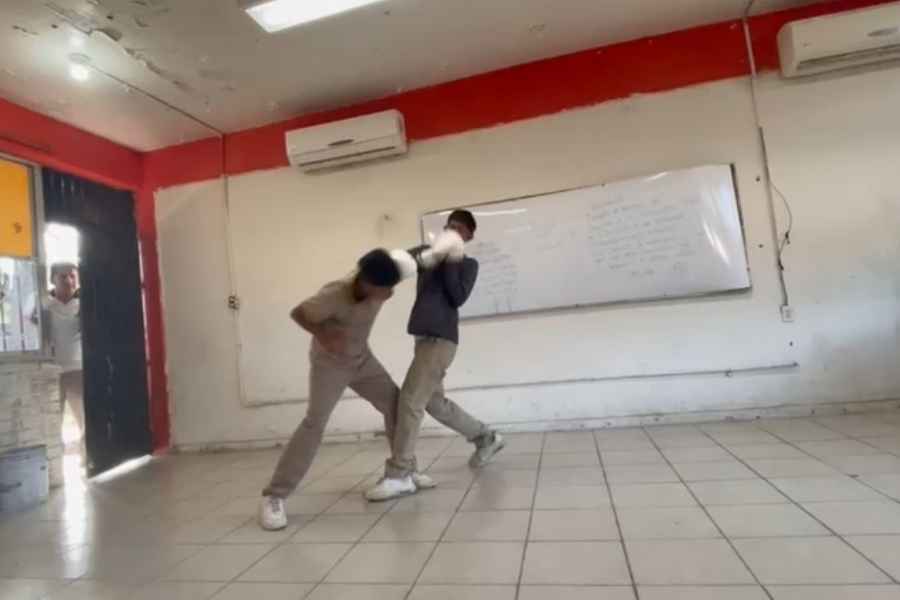 peleas en secundaria de Madero Tamaulipas