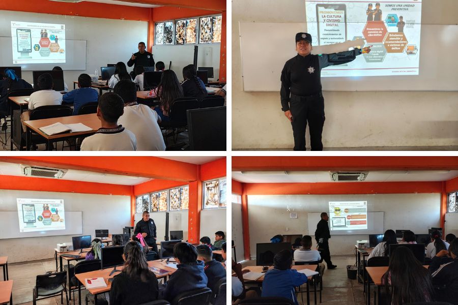 plática preventiva en secundaria de Altamira