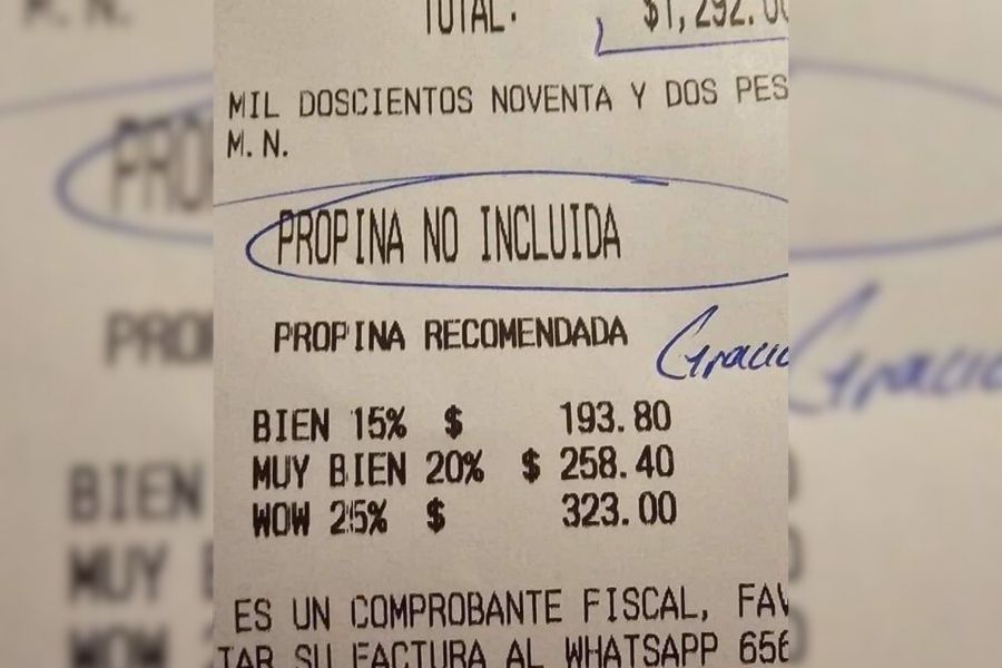 propina obligatoria Ciudad Madero