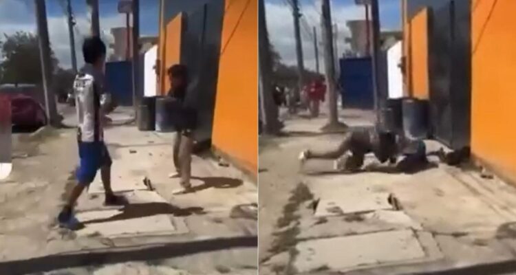 video pelea estudiantil Tampico