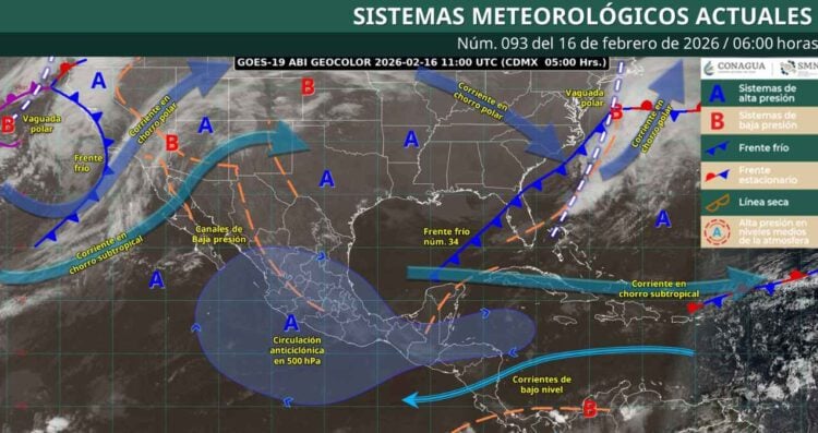 ¿Cómo afectará en México la llegada de un nuevo frente frío?