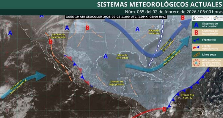 ¿En qué estados de México se sentirán los últimos efectos del frente frío 32