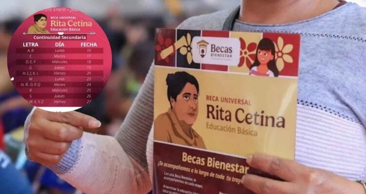 ¿Qué beneficiarios de la Beca Rita Cetina 2026 recibirán pago del 23 al 27 de febrero?