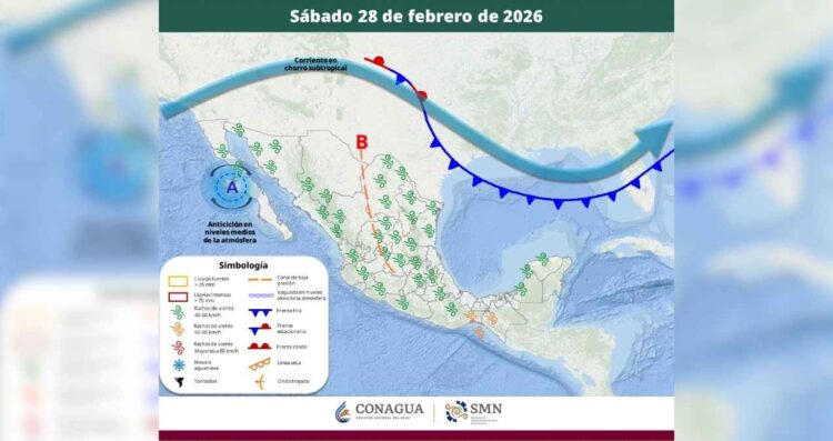 clima sábado 28 de febrero
