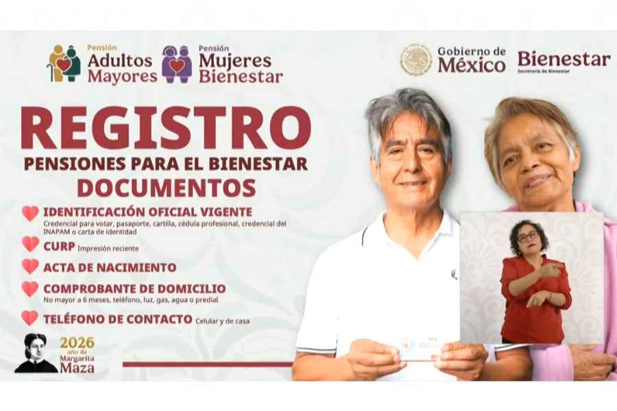 ¿Qué requisitos necesitarán los adultos mayores para inscribirse a la Pensión Bienestar 2026 en febrero?