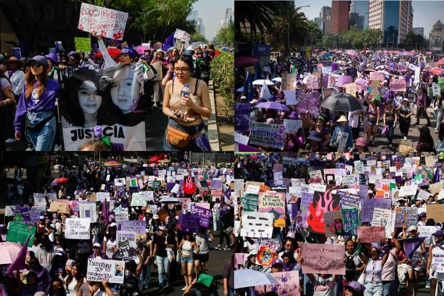 8M 2026 Miles de mujeres ya marchan hacia el Zócalo de la Ciudad de México