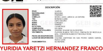 Adolescente desaparece cuando se dirigía a la secundaria en San Pedro, Nuevo León