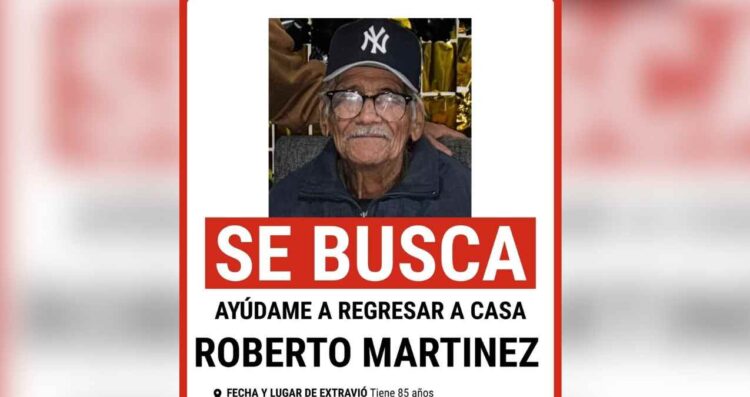 Adulto mayor desaparecido en la Ferrocarrilera