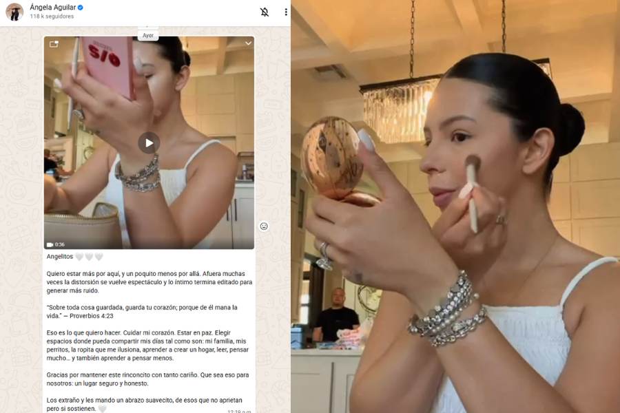 Ángela Aguilar se aleja de los escándalos y se enfoca en su familia