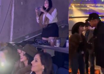 Ángela Aguilar se emociona al ver a Pepe Aguilar en el Rodeo Houston