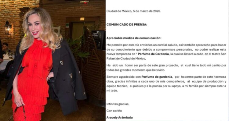 Aracely Arámbula se despide por ahora de Perfume de Gardenias