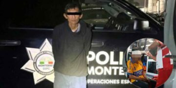 Arrestan a hombre tras golpear con una piedra a un peatón en el centro de Monterrey, NL