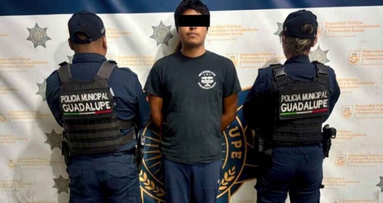 Capturan a joven en Guadalupe