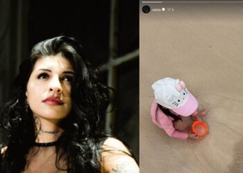 Cazzu comparte tiernas fotos de Inti en la playa antes de iniciar su gira por Estados Unidos