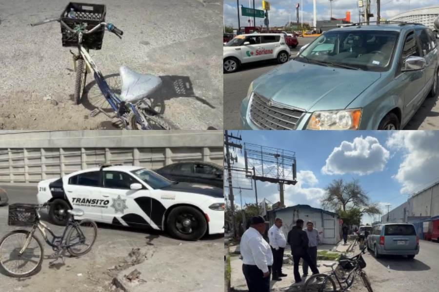 Conductor de camioneta atropella a ciclista en Matamoros, Tamaulipas