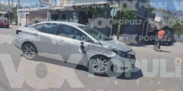 Conductor desata carambola contra vehículos estacionados en Ciudad Victoria, Tamaulipas