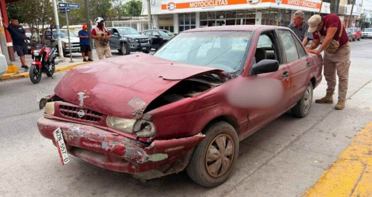 Conductor fuerte accidente en El Mante