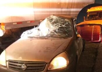 Conductor sobrevive de milagro tras participar en fuerte accidente en la carretera Monterrey-Saltillo