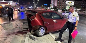 Conductora herida choque Matamoros