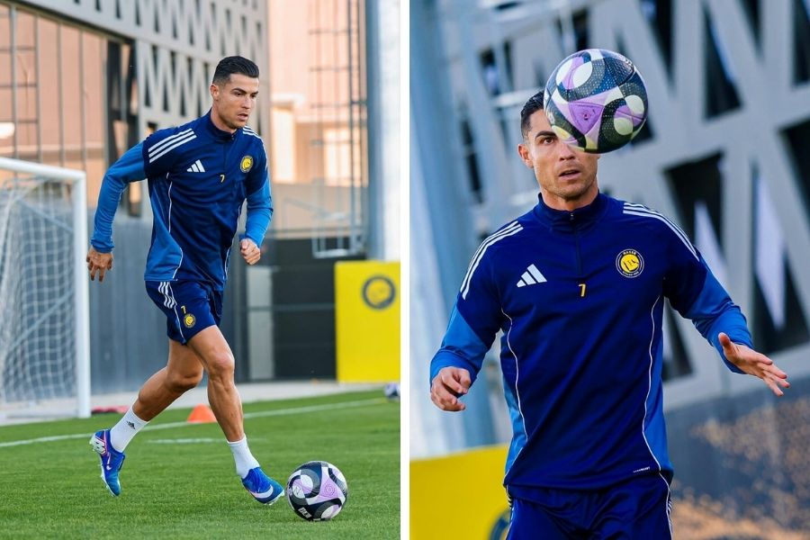 Cristiano Ronaldo entrenamiento