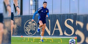 Cristiano Ronaldo entrenamiento