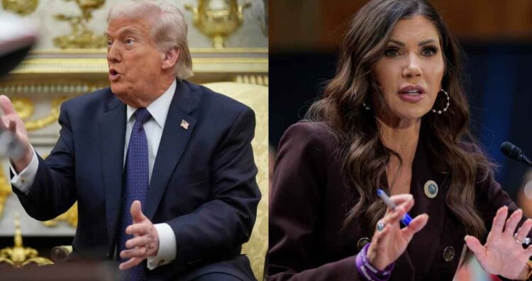 Donald Trump anuncia salida de Kristi Noem del Departamento de Seguridad Nacional