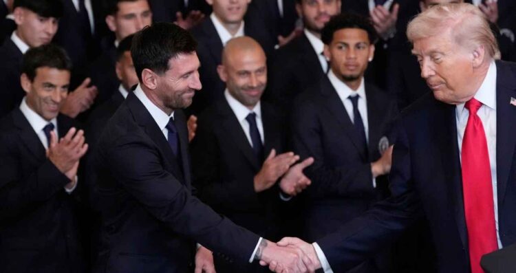 Lionel Messi visitó a Donald Trump